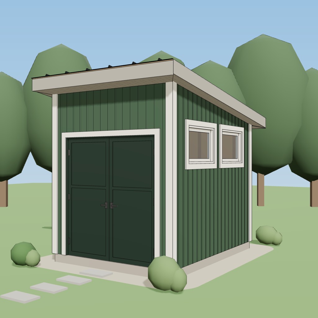 8x10 Lean-To Tool Shed
