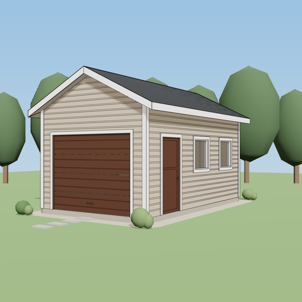 12x20 Roll-Up Storage Shed