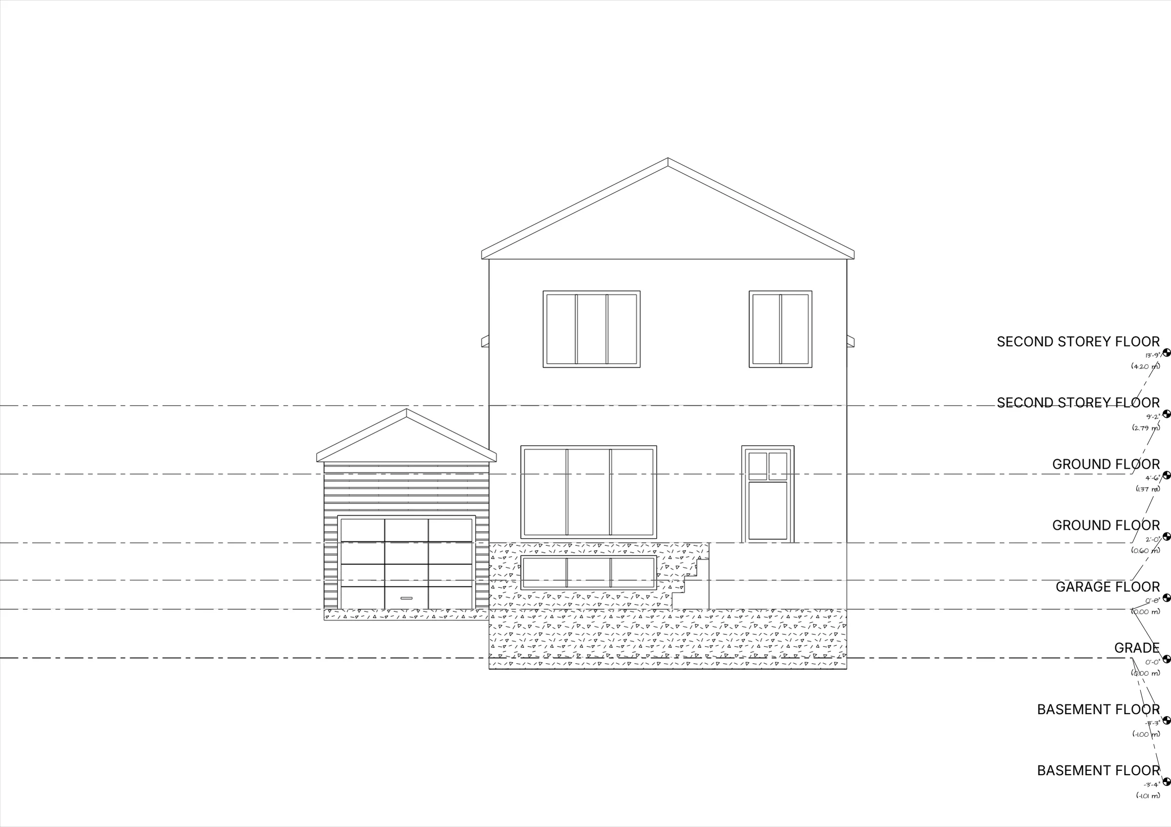 2 Storey Detached Dwelling elevations preview