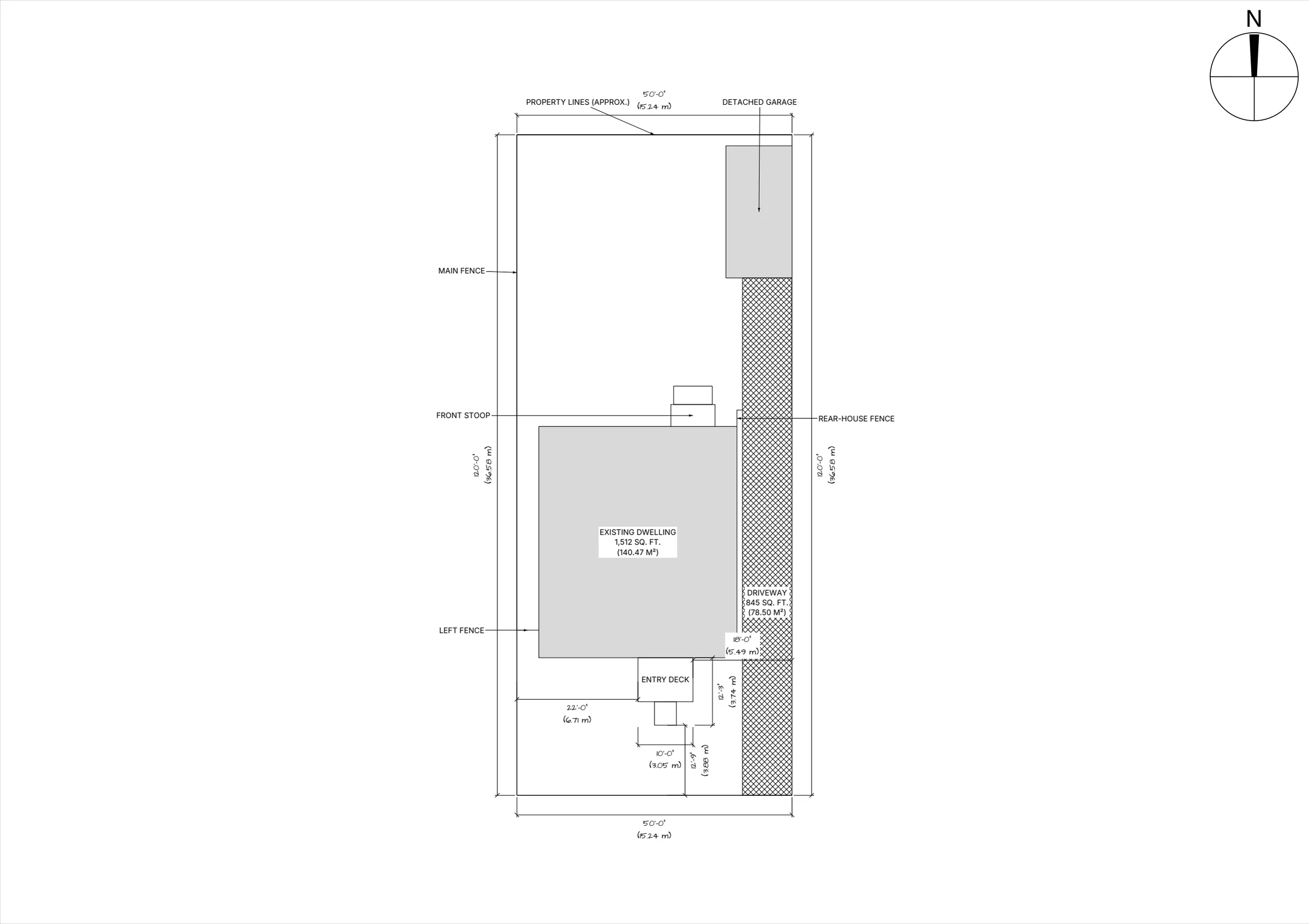 10x8 Budget Raised Deck site plan preview